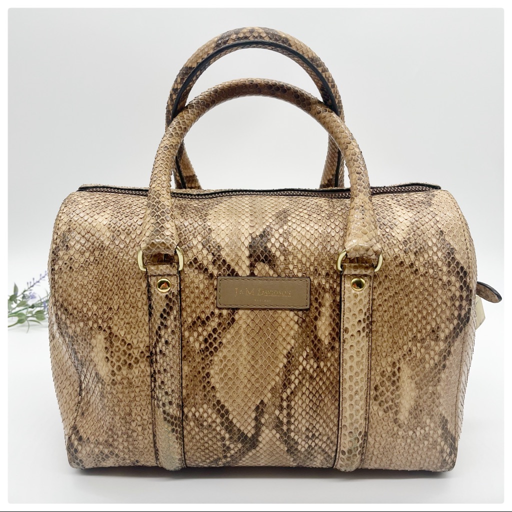 J&M Davidson Python Boston Bag